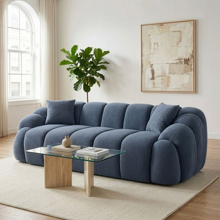 Atelier Del Sofa Octavio - Sofá de 3 plazas Azul Marino Atelier Del Sofa Octavio - Sofá de 3 plazas Azul Marino